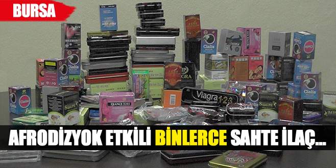 Afrodizyok etkili binlerce sahte ilaç ele geçirildi