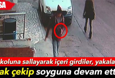 Hırsızlar bıçak çekip soyguna devam ettiler