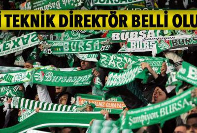 Bursaspor’un yeni teknik direktörü belli oluyor