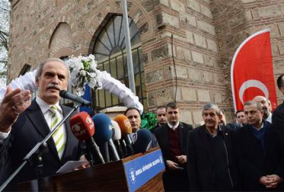 550 yıllık Altıparmak Camii yeni yüzüyle hizmette