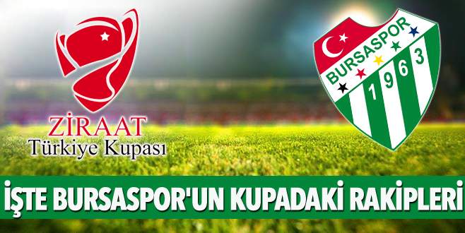 Bursaspor’un kupadaki rakipleri belli oldu