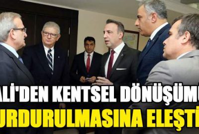 Vali’den kentsel dönüşümün durdurulmasına eleştiri