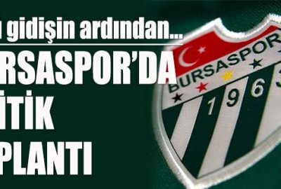 Bursaspor’da kritik Yönetim Kurulu toplantısı…