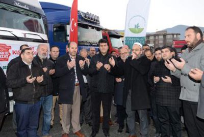 Osmangazi’den Türkmenler’e 16 TIR yardım