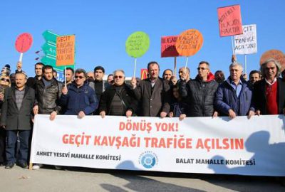 Geçit Kavşağı’nın trafiğe kapatılmasına tepki