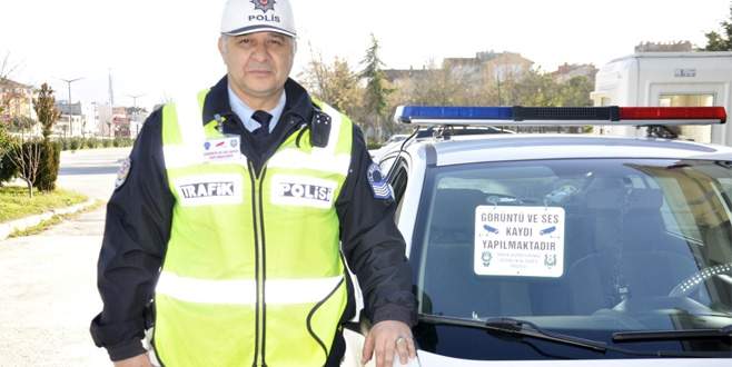 Bursa’da trafikte kameralı polis devri