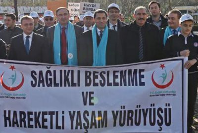 Sağlık için yürüdüler