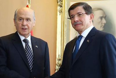 Davutoğlu-Bahçeli görüşmesi başladı