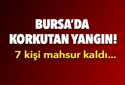 Bursa’da korkutan yangın