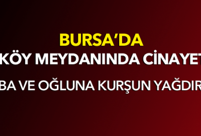 Bursa’da köy meydanında cinayet