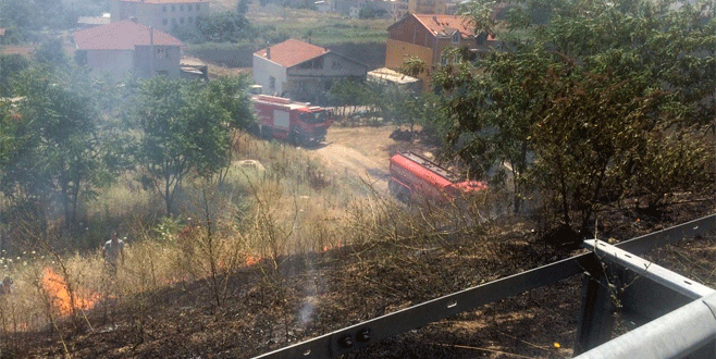 Bursa’da bir izmaritle alev aldı, köy büyük tehlike atlattı