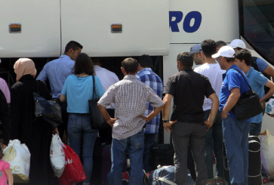 Bursa otobüs terninalinde bayram yoğunluğu