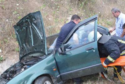 Bursa’da kanala düşen araçta can pazarı