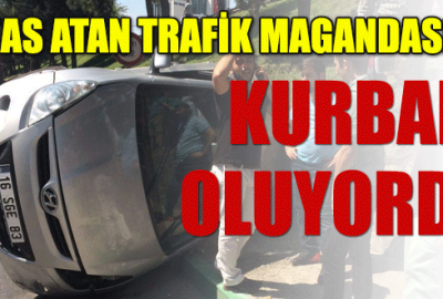 Trafik magandasının kurbanı oluyordu!