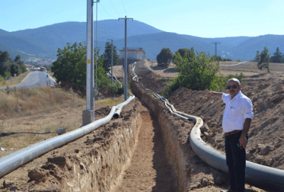 Büyükorhan arazisi suya kavuşuyor