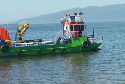 Gemlik Körfezi deniz süpürgeleriyle temizleniyor