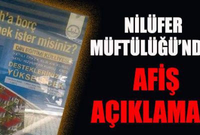 ‘Allah’a borç vermek ister misiniz?’ afişine açıklama geldi!