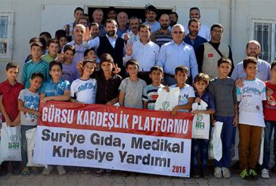 Bursa’dan Kilis’deki mültecilere yardım eli