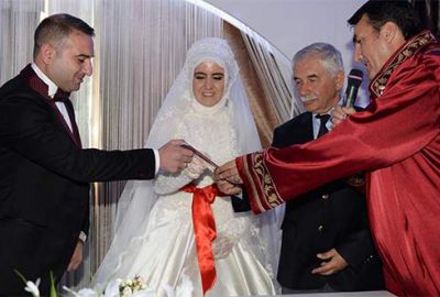 Nikah memurunun nikahını başkan kıydı