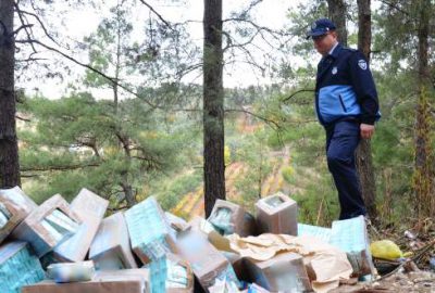 Bursa’da bozuk sütleri ormana attılar