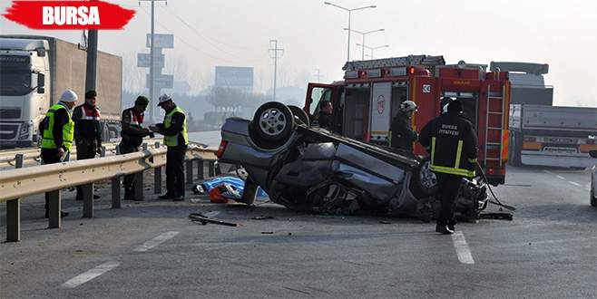 Bursa’da trafik kazası: 1 ölü