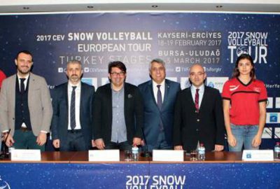 Karda voleybol oynayacaklar