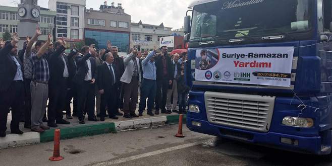 Kestel’den Suriye’ye yardım TIR’ı