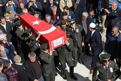 Afrin şehidine son görev