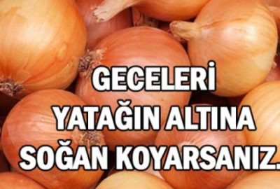 Geceleri yatağın altına soğan koymanın ilginç faydası