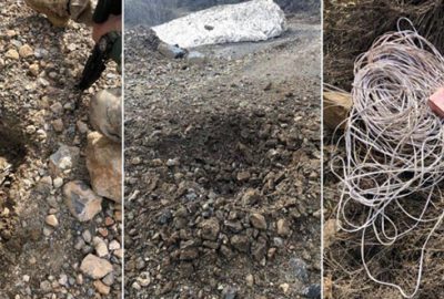 Hakkari’deki terör operasyonunda 550 kilogram patlayıcı imha edildi