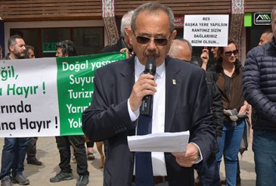 İznik’te RES protestosu