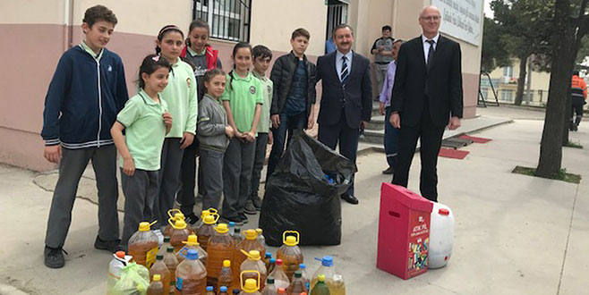 Bursa’da ilkokul öğrencilerinden çevre duyarlılığı