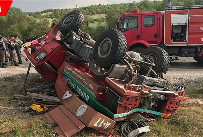 Görev dönüşü kaza yaptılar: 4 yaralı