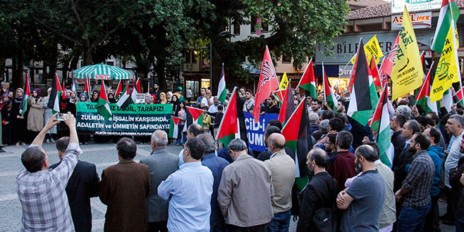 Bursa’da ABD ve İsrail protestosu