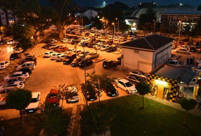 Kültürpark girişinde yeni otopark düzenlemesi