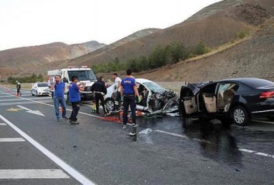 Erzincan’da trafik kazası