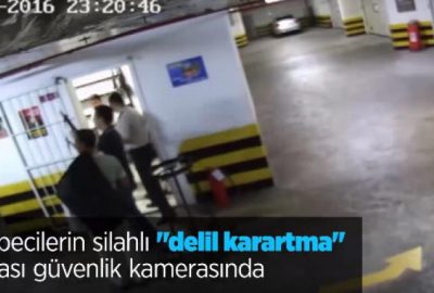 Darbecilerin silahlı ‘delil karartma’ çabası kamerada