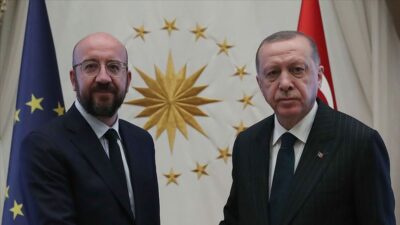 Cumhurbaşkanı Erdoğan AB Konseyi Başkanı Michel ile görüştü