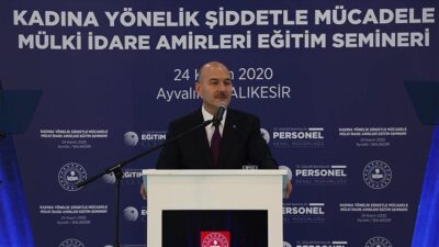 İçişleri Bakanı Soylu: Kadına vuracağına kendine vur