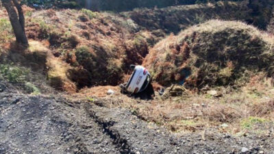 Yer: Bursa… Otomobille uçurumdan uçtu! Burnu bile kanamadı