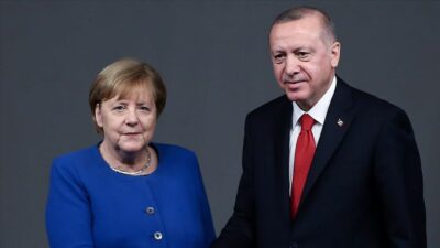 Cumhurbaşkanı Erdoğan, Merkel ile görüştü