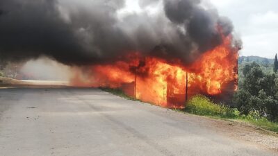 Bursa’da panik anları! Küle döndüler