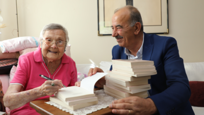 Başkan Türkyılmaz’dan Muazzez İlmiye Çığ’a Taş Mektep ziyareti