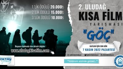 2. Uludağ Kısa Film Yarışması’na başvurular devam ediyor