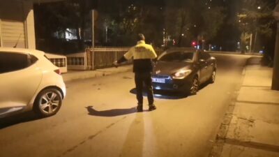 Bursa’da polisi görünce böyle kaçtı