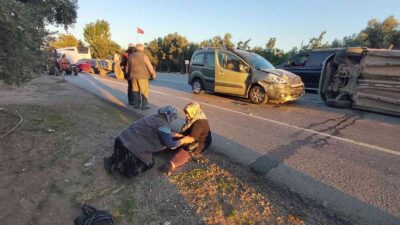 Bursa’da kaza yerine giden muhabir, abisinin kazasıyla karşılaştı