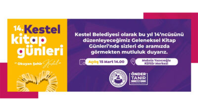 Kestel Belediyesi 14. Kitap Günleri başlıyor