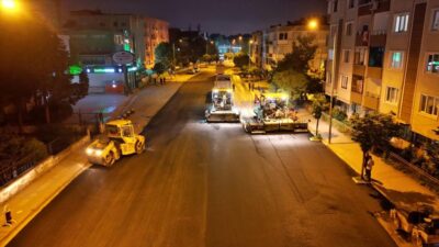 İnegöl Park Caddesi’nde sıcak asfalt tamamlandı