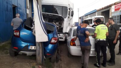 Bursa’da TIR dehşeti! Ölümden döndüler