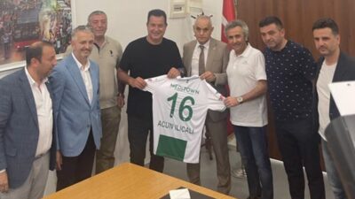 Bursaspor Başkanı Recep Günay ile Acun Ilıcalı bir araya geldi